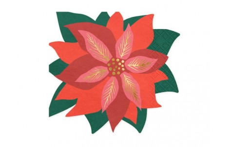 Χαρτοπετσέτες Red star of Bethlehem (14.5x15.5cm)